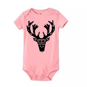 New Baby girl pink romper 0-3 months elk